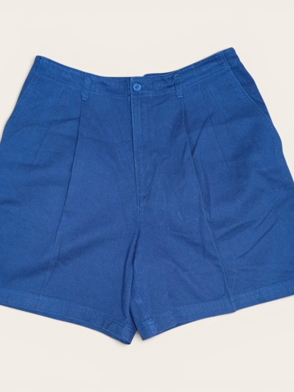 Hunt Club Women's Vintage Blue Cotton A-line Shorts Size 14